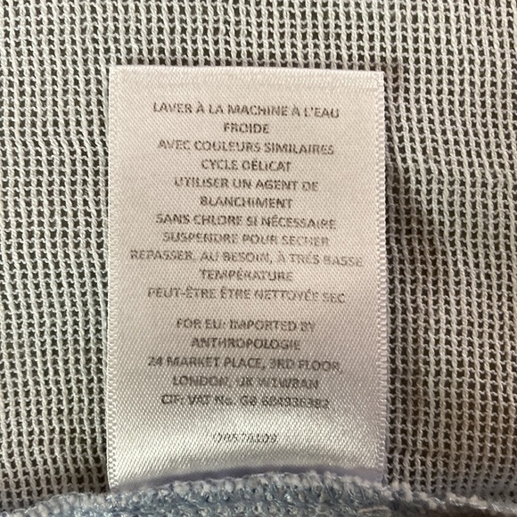 Meadow Rue | Sheer Embroidered Oversized Blouse S - Picture 7 of 7